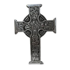 Irish Celtic Hanging Wall Cross 11 x 8